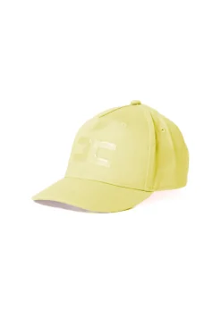 Elisabetta Franchi La Mia Bambina Cappello Limone con Logo per Bambine