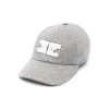 Elisabetta Franchi La Mia Bambina Cappello Grigio con Logo per Bambine