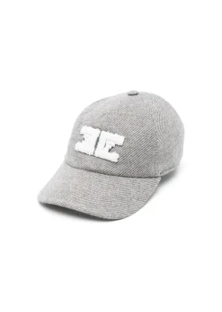 Elisabetta Franchi La Mia Bambina Cappello Grigio con Logo per Bambine