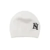 Elisabetta Franchi La Mia Bambina Cappello Avorio/Nero con Logo per Bambine