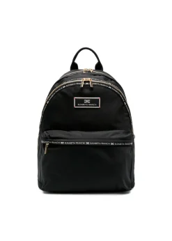 Elisabetta Franchi La Mia Bambina Zaino Nero con Logo