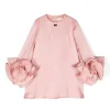 Elisabetta Franchi La Mia Bambina Abito Rosa con Ruches per Bambine