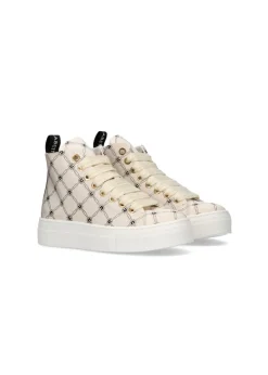 Elisabetta Franchi La Mia Bambina Sneakers Burro/Nero con Logo per Bambine