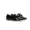 Elisabetta Franchi La Mia Bambina Ballerina Nera Lucida per Bambine