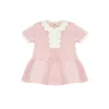 Elisabetta Franchi La Mia Bambina Abito Rosa/Avorio con Logo per Neonate