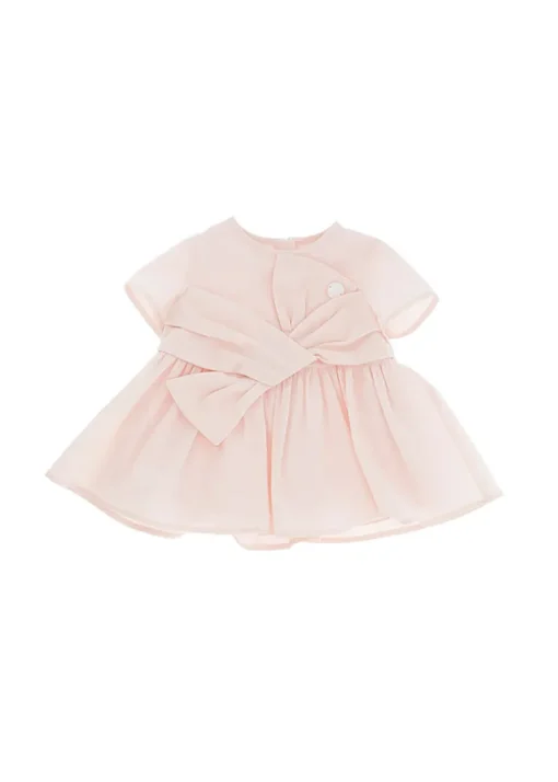 Elisabetta Franchi La Mia Bambina Abito Rosa con Fiocco per Neonate