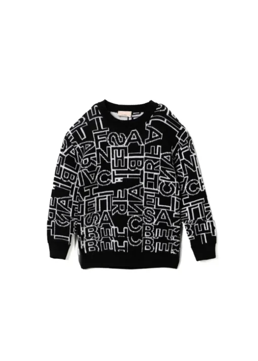 Elisabetta Franchi La Mia Bambina Abito con Intarso Lettering per Neonate
