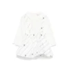 Elisabetta Franchi La Mia Bambina Salopette con Camicia Bianco/Nero per Neonate