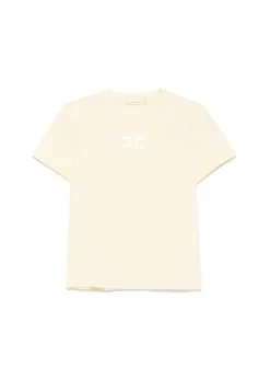 Elisabetta Franchi La Mia Bambina T-shirt Limone con Logo per Neonate