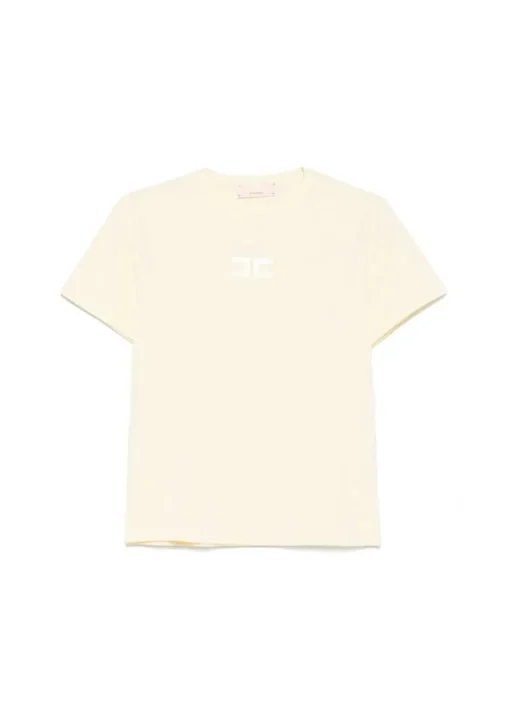 Elisabetta Franchi La Mia Bambina T-shirt Limone con Logo per Neonate