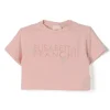 Elisabetta Franchi La Mia Bambina T-Shirt Crop Rosa