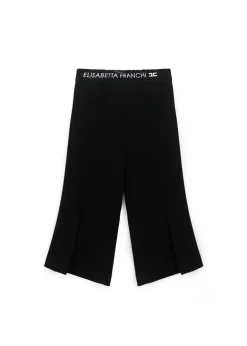 Elisabetta Franchi La Mia Bambina Pantaloni Neri/Avorio per Neonate