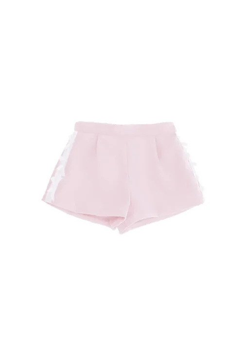 Elisabetta Franchi La Mia Bambina Shorts Quarzo con Fiocchi per Neonate