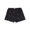Elisabetta Franchi La Mia Bambina Shorts Neri con Stampa Logo per Neonate
