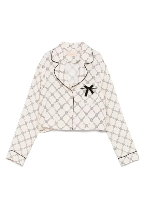 Elisabetta Franchi La Mia Bambina Camicia Burro/Nero per Bambine