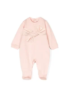 Elisabetta Franchi La Mia Bambina Tutina Rosa con Fiocco per Neonate