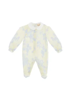 Elisabetta Franchi La Mia Bambina Tutina Limone/Blu per Neonate