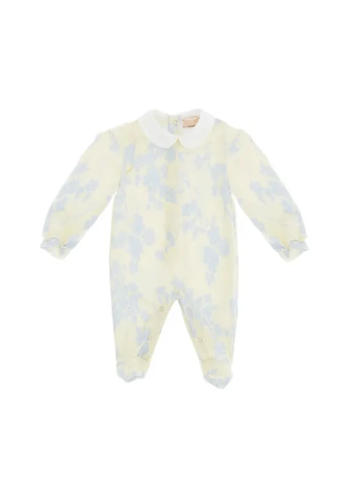 Elisabetta Franchi La Mia Bambina Tutina Limone/Blu per Neonate