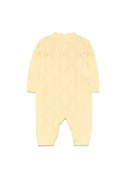 Elisabetta Franchi La Mia Bambina Tutina Limone Pointelle per Neonate