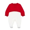 Elisabetta Franchi La Mia Bambina Tutina Rossa/Avorio per Neonate