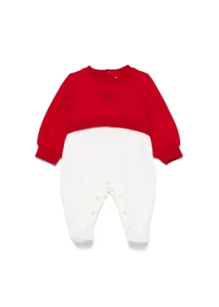 Elisabetta Franchi La Mia Bambina Tutina Rossa/Avorio per Neonate
