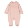 Elisabetta Franchi La Mia Bambina Tutina Desert Rose con Ricamo Logo per Neonate