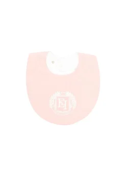 Elisabetta Franchi La Mia Bambina Bavetta Rosa/Avorio per Neonate