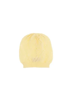 Elisabetta Franchi La Mia Bambina Cappello Limone Pointelle per Neonate