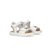 Elisabetta Franchi La Mia Bambina Sandalo Bianco con Strass Logo per Neonate