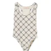 Elisabetta Franchi La Mia Bambina Costume Monokini Burro Nero per Bambine