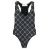 Elisabetta Franchi La Mia Bambina Costume Monokini Nero/Avorio per Bambine