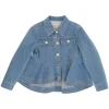 Elisabetta Franchi La Mia Bambina Giubbino Denim Svasato per Bambine