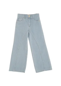 Elisabetta Franchi La Mia Bambina Jeans a Palazzo Denim per Bambine