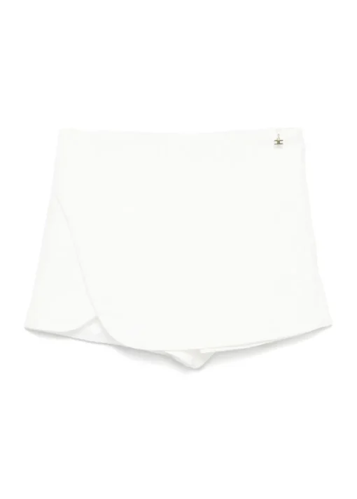 Elisabetta Franchi La Mia Bambina Short Panna per Bambine