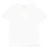 Elisabetta Franchi La Mia Bambina T-shirt Panna con Logo per Bambine
