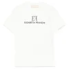 Elisabetta Franchi La Mia Bambina T-shirt Avorio/Nero con Stampa per Bambine