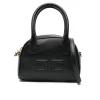 Elisabetta Franchi La Mia Bambina Borsa a Tracolla Nera con Logo per Bambine