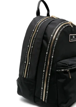 Elisabetta Franchi La Mia Bambina Zaino Nero con Logo