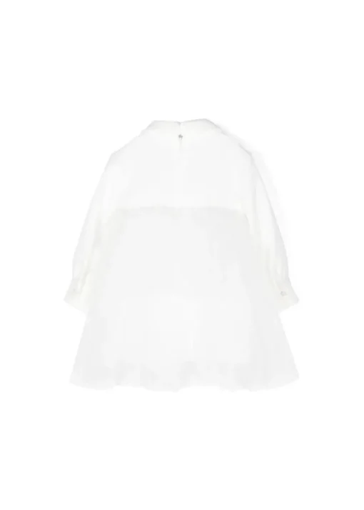 Elisabetta Franchi La Mia Bambina Abito Panna con Tulle per Neonate