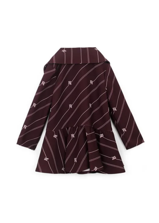 Elisabetta Franchi La Mia Bambina Abito Bordeaux per Neonate