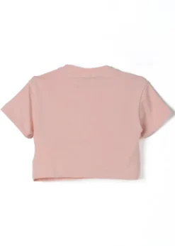 Elisabetta Franchi La Mia Bambina T-Shirt Crop Rosa