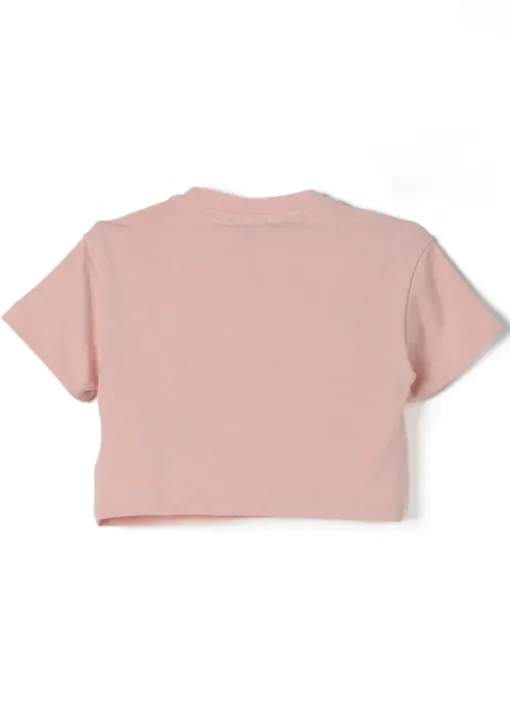 Elisabetta Franchi La Mia Bambina T-Shirt Crop Rosa