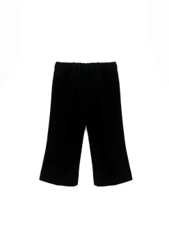 Elisabetta Franchi La Mia Bambina Pantaloni Neri con Logo per Neonate