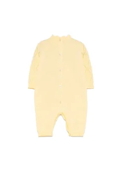 Elisabetta Franchi La Mia Bambina Tutina Limone Pointelle per Neonate