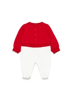 Elisabetta Franchi La Mia Bambina Tutina Rossa/Avorio per Neonate