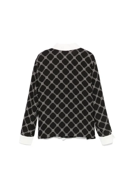 Elisabetta Franchi La Mia Bambina Camicia con Ruches Nero/Avorio per Bambine