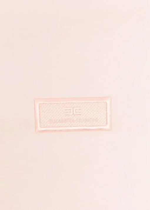 Elisabetta Franchi La Mia Bambina Coperta Rosa con Ricamo Logo per Neonate