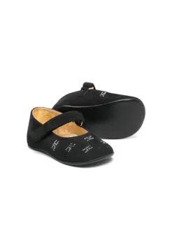Elisabetta Franchi La Mia Bambina Ballerina Nera con Strass per Neonate