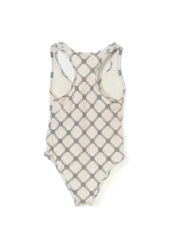 Elisabetta Franchi La Mia Bambina Costume Monokini Burro Nero per Bambine