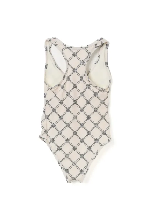 Elisabetta Franchi La Mia Bambina Costume Monokini Burro Nero per Bambine